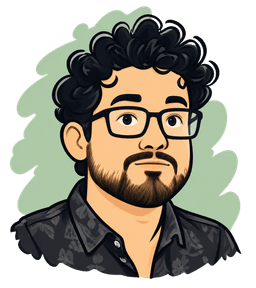 Retrato ilustrado de Omar Lee